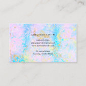 Carte De Visite bleu d'inspiration optique (Dos)