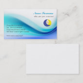 carte de visite bleu doux (Devant / Derrière)