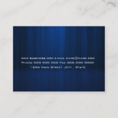 Carte De Visite bleu du DJ (Dos)