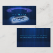 Carte De Visite Bleu du DJ (Devant / Derrière)