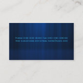 Carte De Visite Bleu du DJ (Dos)