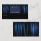 Carte de visite bleu du théâtre (Devant / Derrière)