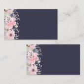 Carte De Visite Bleu Dusty Vert Mariage Papeterie BUDGET (Devant / Derrière)