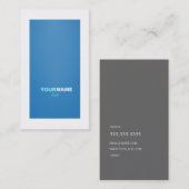 Carte De Visite Bleu éblouissant moderne de Groupon (Devant / Derrière)