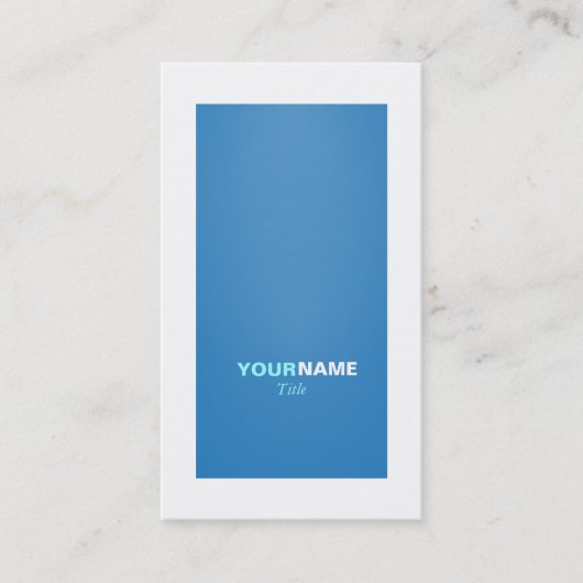 Carte De Visite Bleu éblouissant moderne de Groupon (Devant)