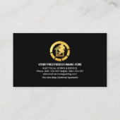 Carte De Visite Bleu éclair flash tempête électrique (Dos)