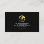 Carte De Visite Bleu Éclair Zapping Signal de l'électricien (Dos)