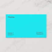 Carte De Visite bleu électrique (Devant)