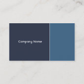Carte De Visite Bleu élégant (Dos)