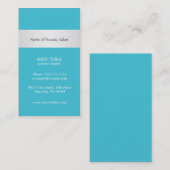 Carte de visite bleu élégant classique de (Devant / Derrière)