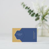 Carte de visite Bleu Entreprise (Debout devant)