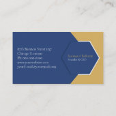 Carte de visite Bleu Entreprise (Dos)