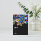 Carte De Visite bleu EPHÉMERAL jaune rouge noir (Debout devant)