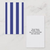 Carte De Visite Bleu et blanc (Devant / Derrière)