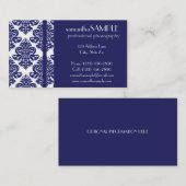 Carte De Visite Bleu et blanc (Devant / Derrière)