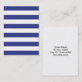 Carte De Visite Bleu et blanc (Devant / Derrière)