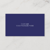 Carte De Visite Bleu et blanc (Dos)