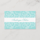 Carte de visite bleu et blanc orange (Devant)