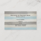 Carte De Visite Bleu et Brown en aquarelle (Dos)