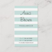 Carte De Visite Bleu et couronne (Devant)