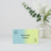 Carte De Visite Bleu et jaune (Debout devant)