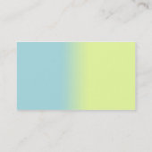 Carte De Visite Bleu et jaune (Dos)