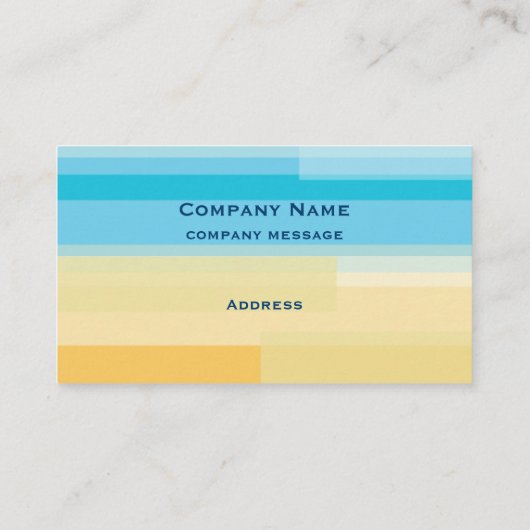 Carte de visite bleu et jaune (Dos)