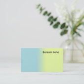 Carte De Visite Bleu et jaune (Debout devant)