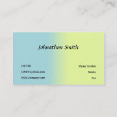 Carte De Visite Bleu et jaune (Dos)