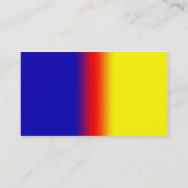 Carte De Visite Bleu et jaune (Dos)