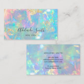 Carte De Visite bleu et rouge d'inspiration optique (Devant / Derrière)