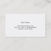 Carte De Visite Bleu et rouge marine (Dos)