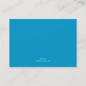 Carte De Visite BLEU FAIT SUR COMMANDE de billet d'admission de (Dos)