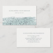 Carte De Visite Bleu fascinant avec l'étincelle de Faux sur le (Devant / Derrière)