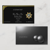 Carte De Visite Bleu fin Las Vegas PD Badge (Devant / Derrière)