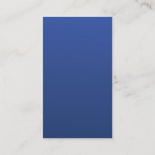 Carte de visite bleu Fleur de Lis Silver Navy (Dos)