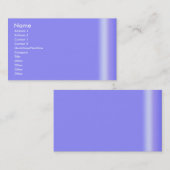 Carte de visite bleu frais (Devant / Derrière)