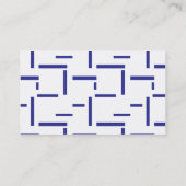 Carte De Visite Bleu froid cool (Dos)