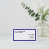 Carte De Visite Bleu Froid Sympa (Debout devant)