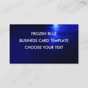 Carte De Visite Bleu givré standard, 8,9 cm x 5,1 cm, mat standard