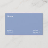 Carte De Visite bleu gris - couleur solide (Devant)