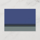 Carte De Visite bleu gris simple (Dos)