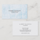 Carte De Visite Bleu Grunge (Devant / Derrière)