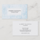 Carte De Visite Bleu Grunge (Devant / Derrière)