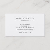 Carte De Visite Bleu Grunge (Dos)