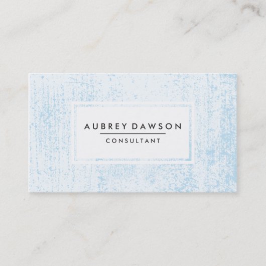 Carte De Visite Bleu Grunge (Devant)