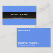 CARTE DE VISITE BLEU JE NETTOIE ÉLÉGANT CLASSIQUE PROFESSIONNEL (Devant / Derrière)