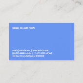 CARTE DE VISITE BLEU JE NETTOIE ÉLÉGANT CLASSIQUE PROFESSIONNEL (Dos)