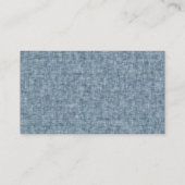 Carte De Visite Bleu jean (Dos)