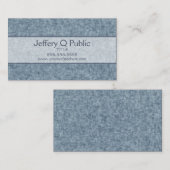 Carte De Visite Bleu jean (Devant / Derrière)